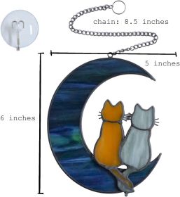 Cat Colorful Catcher Window Hanging Wall Art Modern Design Home Decoration