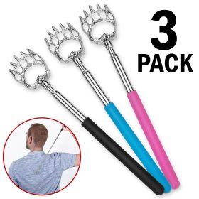 3 Pack Bear Claw Telescopic Metal Extendable Back Scratcher Back Massager Gift