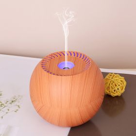 USB Plug-in Colorful Light Mushroom Humidifier (Option: Light wood grain-USB)