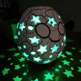 Cracked Led Goose Egg Lamp Charging Rgb Tumbler (Option: USB Charging Three Colors-Star color)