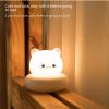 Cute Pet Sleeping Small Night Lamp USB Charging Desktop Pat Touch Induction Lamp