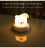 Cute Pet Sleeping Small Night Lamp USB Charging Desktop Pat Touch Induction Lamp