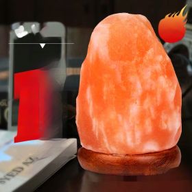 Crystal Salt USB Natural Colorful Color Changing Warm White Led Mineral Small Night Lamp (Option: Warm Light-Pink Crystal Salt)