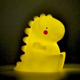 Luminous Toys, Children's Room LED Lights, Bedside Lamp Decorations, Enamel New Creative Gifts (Option: Dragon Baby yellow)