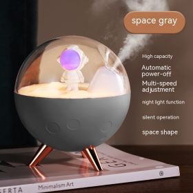 Household Bedroom Hydrating Usb Desktop Wireless Small Spray Spaceman Humidifier (Option: Space Like Gray-Battery Type 2000mAh)