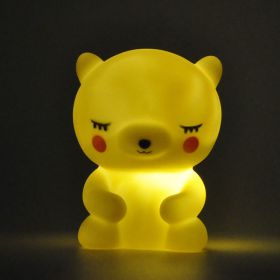 Luminous Toys, Children's Room LED Lights, Bedside Lamp Decorations, Enamel New Creative Gifts (Option: Little Bear Yellow)