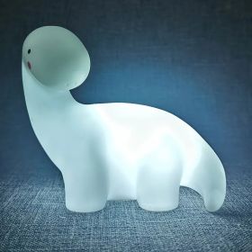 Luminous Toys, Children's Room LED Lights, Bedside Lamp Decorations, Enamel New Creative Gifts (Option: Tanystropheus White)