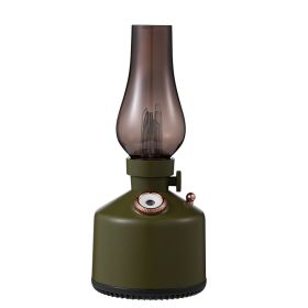 Kerosene Lamp Air Humidifier Home Bar (Option: Green-USB)