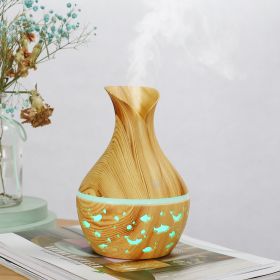 Creative Vase New Humidifier Mini Desktop Animal (Option: Light wood grain-USB)