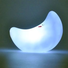 Luminous Toys, Children's Room LED Lights, Bedside Lamp Decorations, Enamel New Creative Gifts (Option: Moon White)