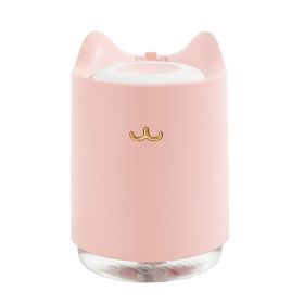 Mini USB Humidifier Night Light Bedroom Office Desktop (Option: Pink-USB)