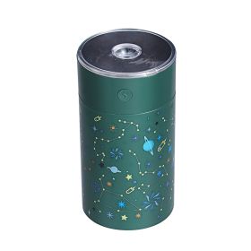 High Capacity Star Lamp Projector Humidifier (Option: Green-USB)