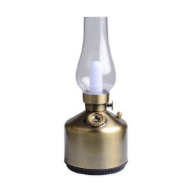 Kerosene Lamp Air Humidifier Home Bar (Option: Bronze-USB)