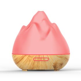 Mountain View Volcano Aroma Diffuser Mini Humidifier (Option: Light wood grain-US)