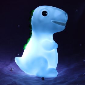 Luminous Toys, Children's Room LED Lights, Bedside Lamp Decorations, Enamel New Creative Gifts (Option: Dinosaur Blue)