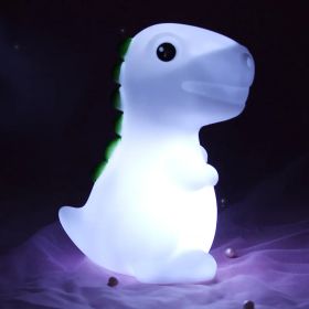 Luminous Toys, Children's Room LED Lights, Bedside Lamp Decorations, Enamel New Creative Gifts (Option: Dinosaur White)