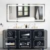 Frameless Rectangular LED Light Bathroom Vanity Mirror