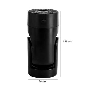 Head Shaking Humidifier USB Dual Use Free Adjustment (Option: Black-74x74x155MM-USB)