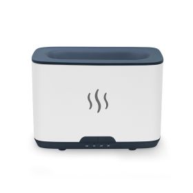 New Flame Aromatherapy Humidifier Household Desktop Large Capacity Home Decor (Option: White-USB)