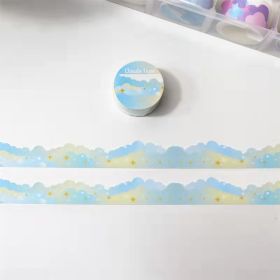 Journal Book Decorative Landscaping Stickers And Paper Adhesive Tape Japanese Decorative XINGX Cloud Scene Gradient Color Tape (Option: No 5)