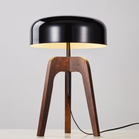 Solid Wood Floor Lamp Creative Living Room Vertical (Option: Black Walnut-EU)