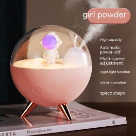 Household Bedroom Hydrating Usb Desktop Wireless Small Spray Spaceman Humidifier (Option: Girl Pink-Plug In Type)