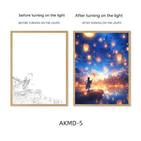 Couple Watch Fireworks Healing Lighting Painting Small Night Lamp Pendulum Painting (Option: AKMD5-Small Size Style 4)