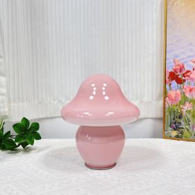 Home American Mushroom Decorative Lamp (Option: Pink gloss-AU)