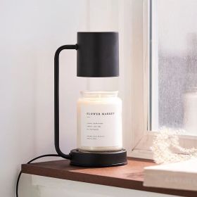 Bedroom Aromatherapy Lamp, Smokeless Candle Table Lamp (Option: Upgrade Timing Dimming US-Classic Black Metal Base)