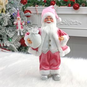 Household Fashion Doll Christmas Decorations (Option: Pink-12Inches)