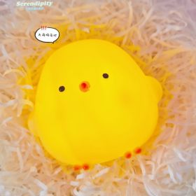 Cartoon Luminous Night Market Stall Led Small Night Lamp Christmas Gift (Option: Chick Yellow Medium)