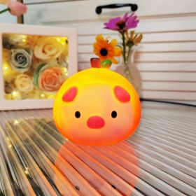 Cartoon Luminous Night Market Stall Led Small Night Lamp Christmas Gift (Option: Apple Orange)