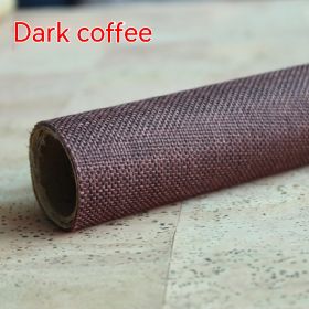 Self-adhesive Back Adhesive Linen Background Book Album Gift Box Packaging Wall Cloth Binding Counter Cloth Not Dry (Color: Dark Coffee)