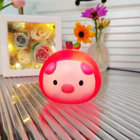 Cartoon Luminous Night Market Stall Led Small Night Lamp Christmas Gift (Option: Apple Red)