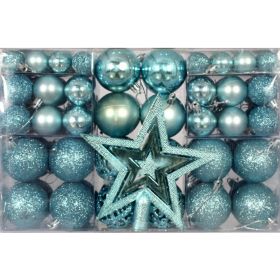 Home Fashion Christmas Decorations Suit (Option: Light Lake Blue)