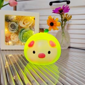 Cartoon Luminous Night Market Stall Led Small Night Lamp Christmas Gift (Option: Apple Cyan)