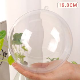 Fashion Hollow Transparent Christmas Ball (Option: 16cm Ball SLQ YQ 16)