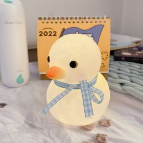 Cartoon Luminous Night Market Stall Led Small Night Lamp Christmas Gift (Option: Big Duck Blue)