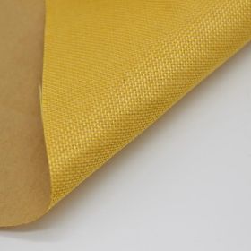 Self-adhesive Back Adhesive Linen Background Book Album Gift Box Packaging Wall Cloth Binding Counter Cloth Not Dry (Color: Yellow)