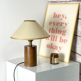 Fashion Personalized Bedroom Bedside Lamp (Option: Beige Cover E27)