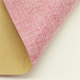 Self-adhesive Back Adhesive Linen Background Book Album Gift Box Packaging Wall Cloth Binding Counter Cloth Not Dry (Color: PINK)